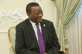 تقدیم استوار نامه سفیر جدید کشور آفریقای جنوبی به رئیس جمهوری