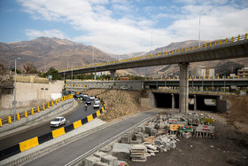 نمایی از بزرگراه شهید صیادشیرازی شمال پیش از افتتاح و بهره برداری 