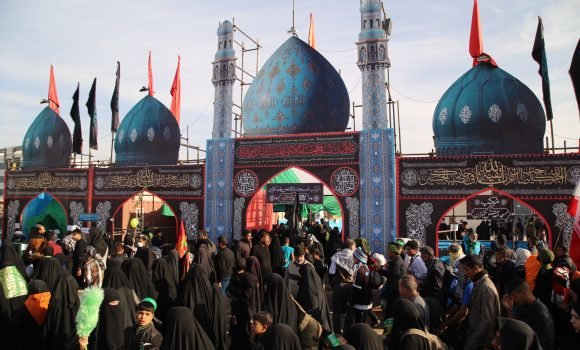 پذیرایی از زائران حسینی در مسجد جمکران و موکب عمود 1070

