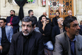 رضا تقی‌پور عضو سابق شورای شهر تهران در مراسم ختم پدر سردار حاجی‌زاده