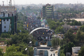 ورود زائران اربعین حسینی به کربلا