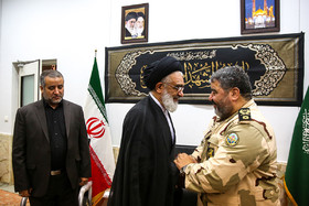 دیدار سردار جلالی رئیس سازمان پدافند غیرعامل کشور با آیت‌الله سعیدی نماینده ولی فقیه و تولیت حرم حضرت معصومه (س)