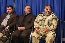 سردار جلالی رئیس سازمان پدافند غیرعامل کشور در دیدار با آیت‌الله نوری همدانی