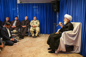 دیدار سردار جلالی رئیس سازمان پدافند غیرعامل کشور با آیت‌الله نوری همدانی