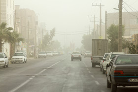 طوفان و آلودگی هوا در زابل