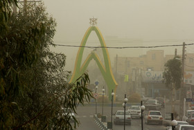 طوفان و آلودگی هوا در زابل