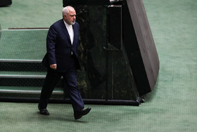 محمدجواد ظریف، وزیر امورخارجه در جلسه علنی مجلس شورای اسلامی