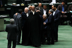 محمدجواد ظریف در پایان جلسه علنی مجلس شورای اسلامی