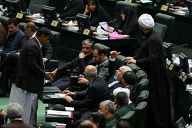 محمدجواد ظریف، وزیر امورخارجه در جلسه علنی مجلس شورای اسلامی