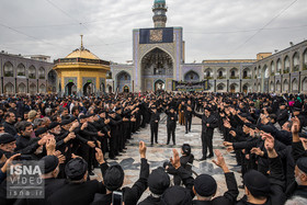 ویدئو / سوگواری پایان ماه صفر در مشهد