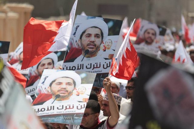 تظاهرات ضدصهیونیستی در بحرین/ حمایت تظاهرکنندگان از شیخ علی سلمان