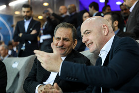 حضور جهانگیری و اینفانتینو در دیدار پرسپولیس و کاشیما کاشیما آنتلرز - فینال لیگ قهرمانان آسیا