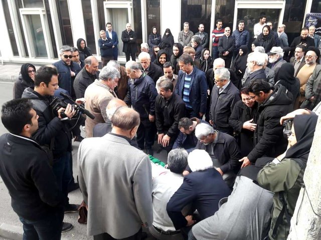 مراسم تشییع پیکر حمید هوشنگی برگزار شد