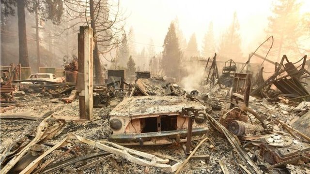 مفقود شدن بیش از 600 نفر در آتش‌سوزی مرگبار کالیفرنیا