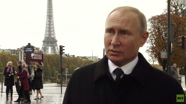 پوتین از گفت‌وگوی "خوب" خود با ترامپ در پاریس خبر داد