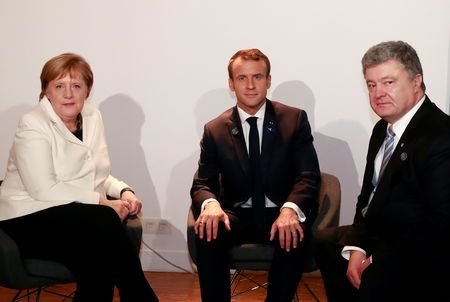 دیدار پوروشنکو با رهبران آلمان و فرانسه