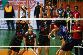 دیدار والیبال تیم های پیام مشهد و فولاد سیرجان