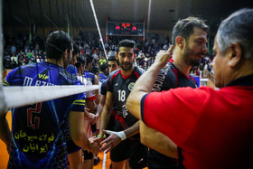 دیدار والیبال تیم های پیام مشهد و فولاد سیرجان