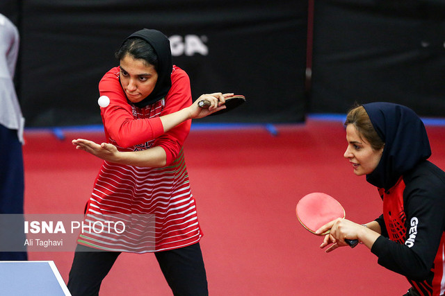حذف تیم‌های دوبل پینگ‌پنگ زنان ایران از قهرمانی آسیا