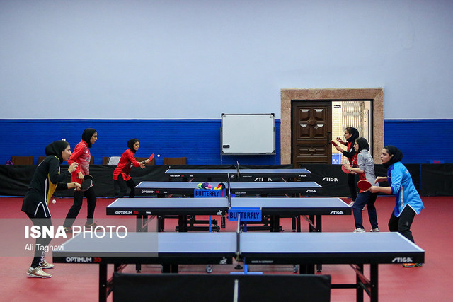 برگزاری اردوی تیم‌ملی تنیس روی‌میز زنان از ۲۴ خرداد 
