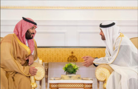 دیدار محمد بن سلمان با ولیعهد ابوظبی + تصاویر