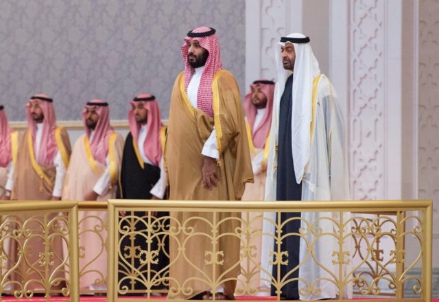  دیدار محمد بن سلمان با ولیعهد ابوظبی + تصاویر