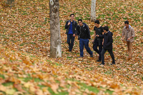 حال خوب پاییز تهران  پارک ملت 