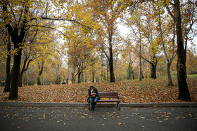 حال خوب پاییز تهران  پارک ملت 