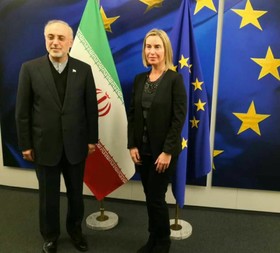 دیدار صالحی با فدریکا موگرینی