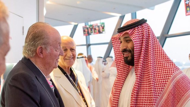 پادشاه سابق اسپانیا ولیعهد عربستان