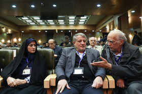 محسن هاشمی و شهربانو امانی در سومین کنگره ملی حزب کارگزاران سازندگی