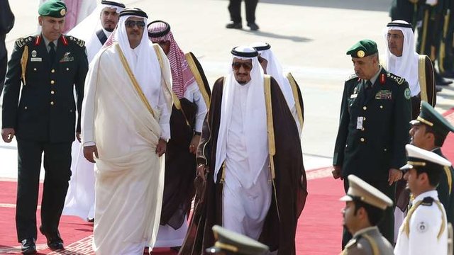 پادشاه عربستان، امیر قطر