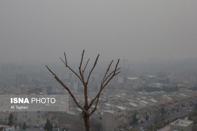 افزایش غلظت آلاینده‌ها در هوای تهران 