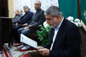 رضا صالحی امیری رئیس کمیته ملی المپیک جمهوری اسلامی ایران در مراسم ترحیم سردار بهزاد کتیرایی