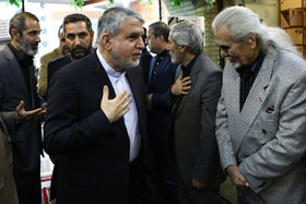 رضا صالحی امیری رئیس کمیته ملی المپیک جمهوری اسلامی ایران در مراسم ترحیم سردار بهزاد کتیرایی
