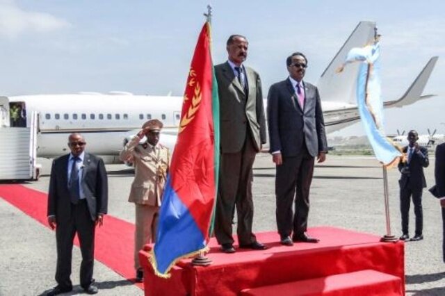 نخستین سفر رئیس جمهور اریتره به سومالی پس از احیای روابط