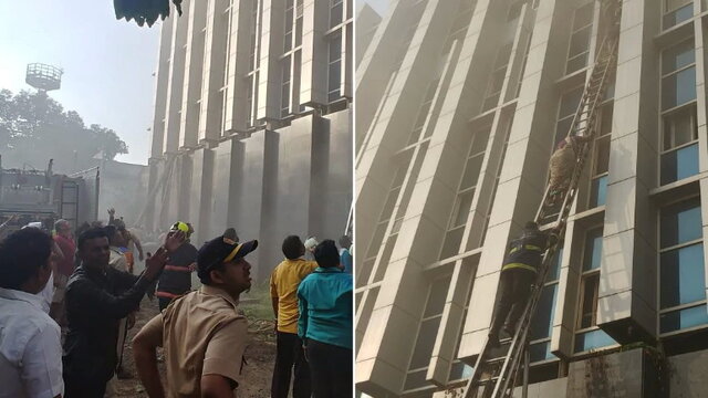 آتش‌سوزی مرگبار در "هتل بیمارستانِ" بیماران کرونا در هند