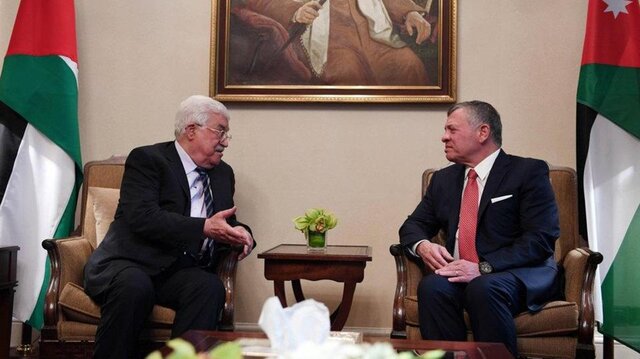 دیدار پادشاه اردن با محمود عباس