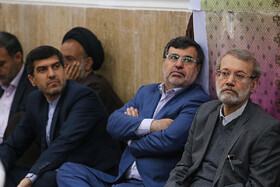 دومین روز سفر لاریجانی به هرمزگان - دیدار با علمای شهر بندر لنگه 