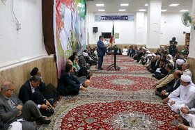 دومین روز سفر لاریجانی به هرمزگان - دیدار با علمای شهر بندر لنگه 