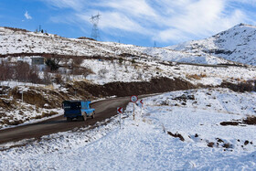 منظره‌های زمستانی جاده طالقان‎