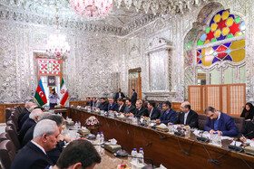 دیدار روسای مجلس ایران و آذربایجان