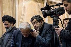 مراسم وداع با پیکر آیتالله هاشمی شاهرودی - مسجد امام صادق (ع)