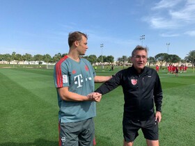 مانوئل نویر در تمرین پرسپولیس + عکس