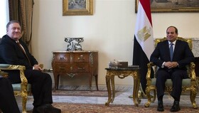دیدار پامپئو  با سیسی در قاهره