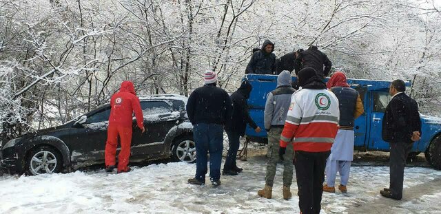 امدادرسانی به 75 در راه‌مانده برف و کولاک در گلستان