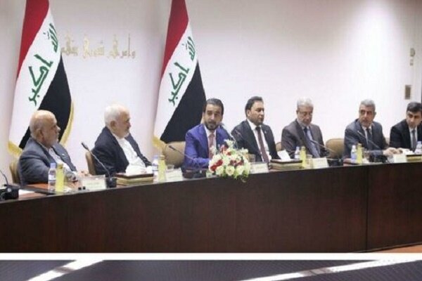 دیدار رئیس مجلس و رهبران فراکسیون‌های پارلمان عراق با ظریف