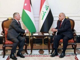 دیدار پادشاه اردن با نخست وزیر عراق در بغداد
