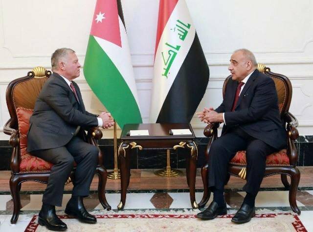 دیدار پادشاه اردن با نخست وزیر عراق در بغداد