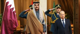 پیام تبریک امیر قطر به عون بابت تشکیل دولت جدید لبنان